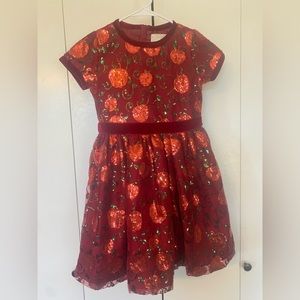 DISNEY SNOW WHITE PRINCESS SPARKLY APPLE DRESS